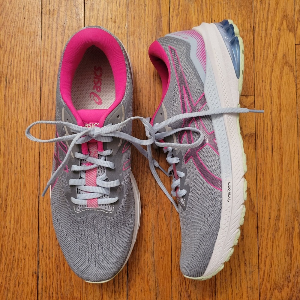 Asics 11 Running‎ Shoes Grey Pink FlyteFoam LiteTruss GT 1000 Athletic Sport